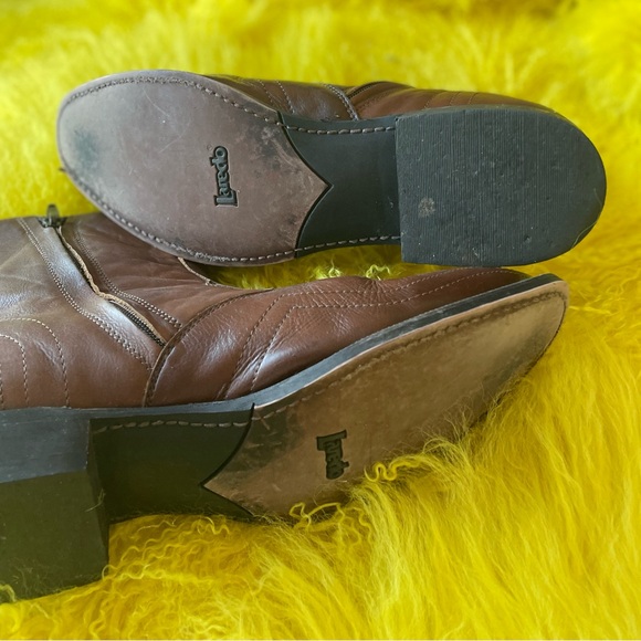LAREDO | 10.5 | Men’s Hoxie Mid Brown Low Leather Square Toe Western Boots main image 7